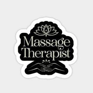 Massage Therapist, Calming & Professional Wellness Sticker